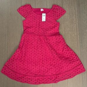 Magenta, short sleeve dress